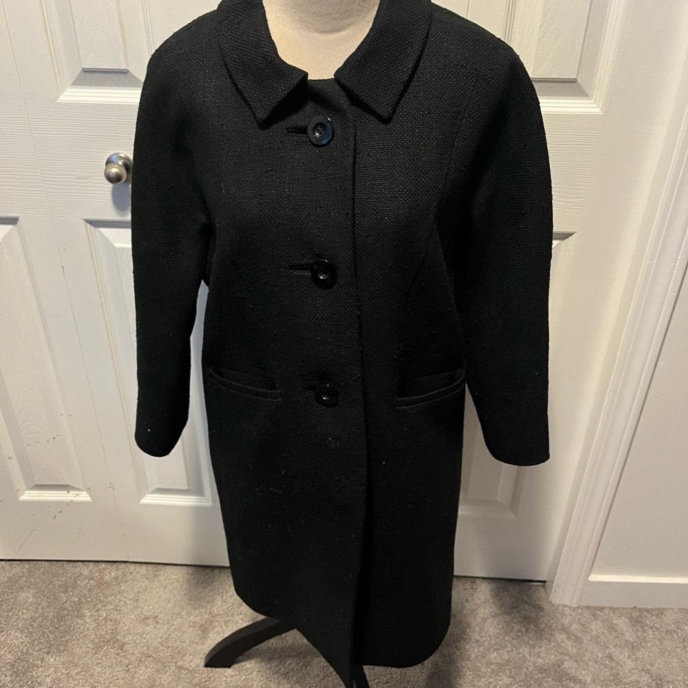 Eccoci size 12 pure silk button down jacket